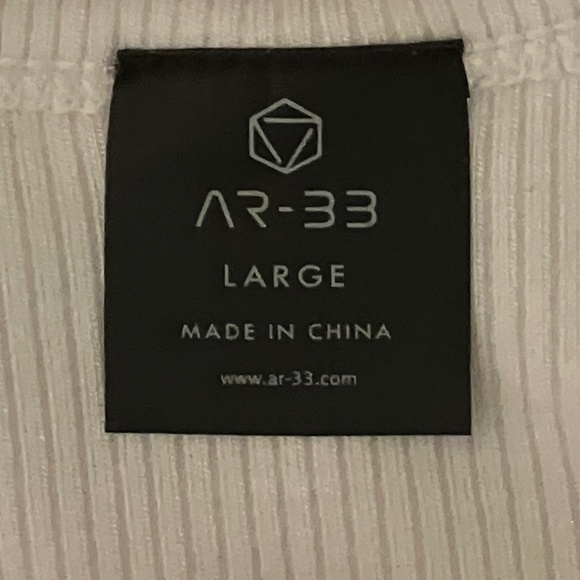 Woman’s Sports Bra Racerback, White, Size L - Picture 3 of 5